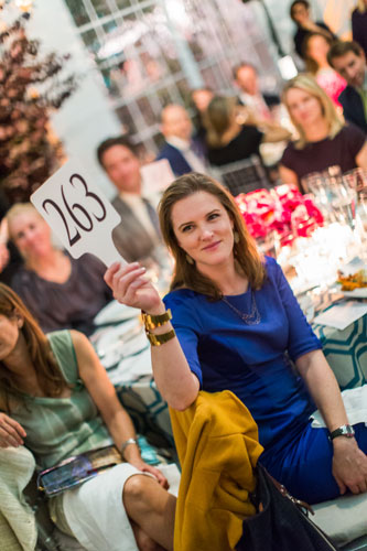 Guests enjoyed a festive live auction